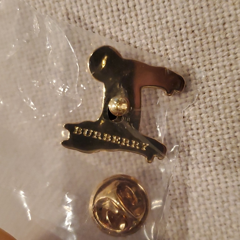 Burberry Gold Dog Charm Pin - Picture 4 of 5